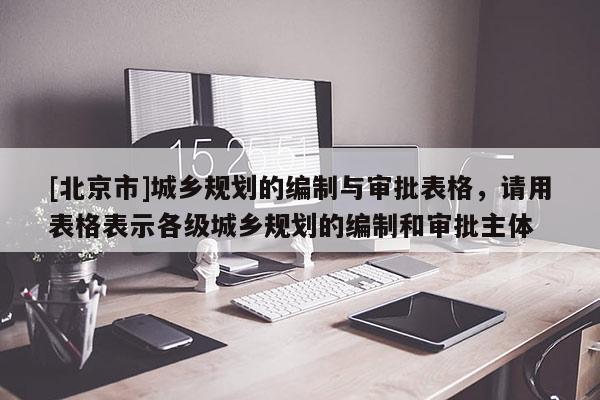 [北京市]城鄉(xiāng)規(guī)劃的編制與審批表格，請用表格表示各級城鄉(xiāng)規(guī)劃的編制和審批主體